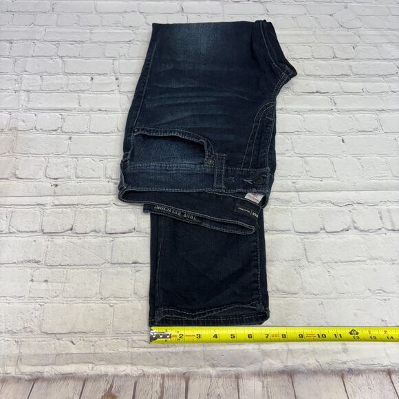 True Religion Men Rocco Relaxed Skinny Jeans Size 36 36x33 Blue Denim C068 -24 - Picture 8 of 16